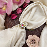 Vriksham Antique Floral Jadau Kundan Finger Ring-J3410